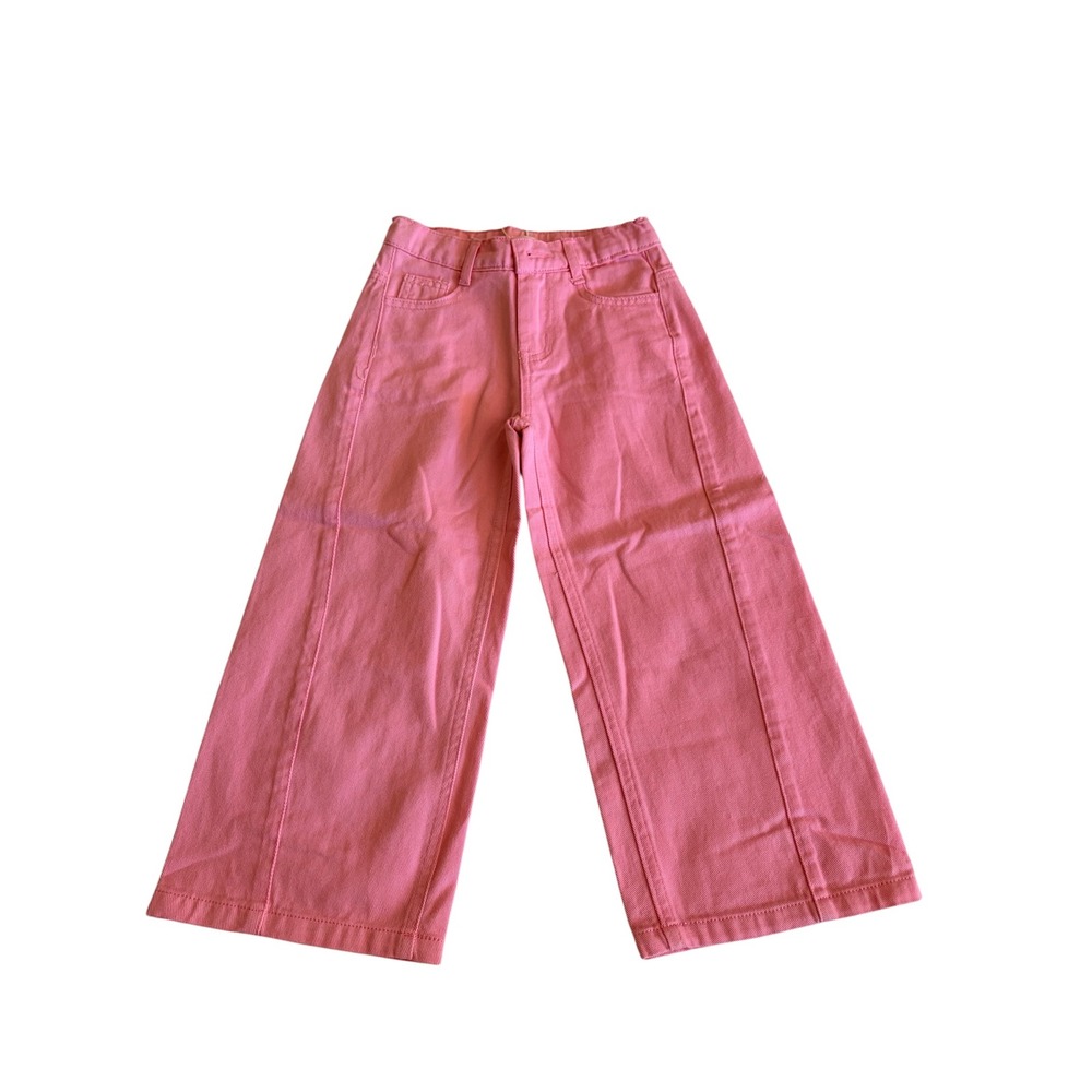 *NWT* Tullabee Little Girls Pink Wide Leg Denim Jeans Size 5T